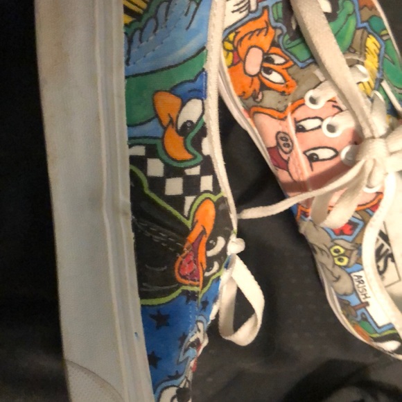 Custom Vans Shoes - hand painted size 2.5 - Picture 2 of 6